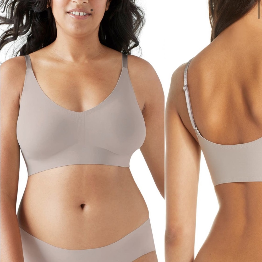 True & Co. True Body Triangle Convertible Strap Mink Bralette